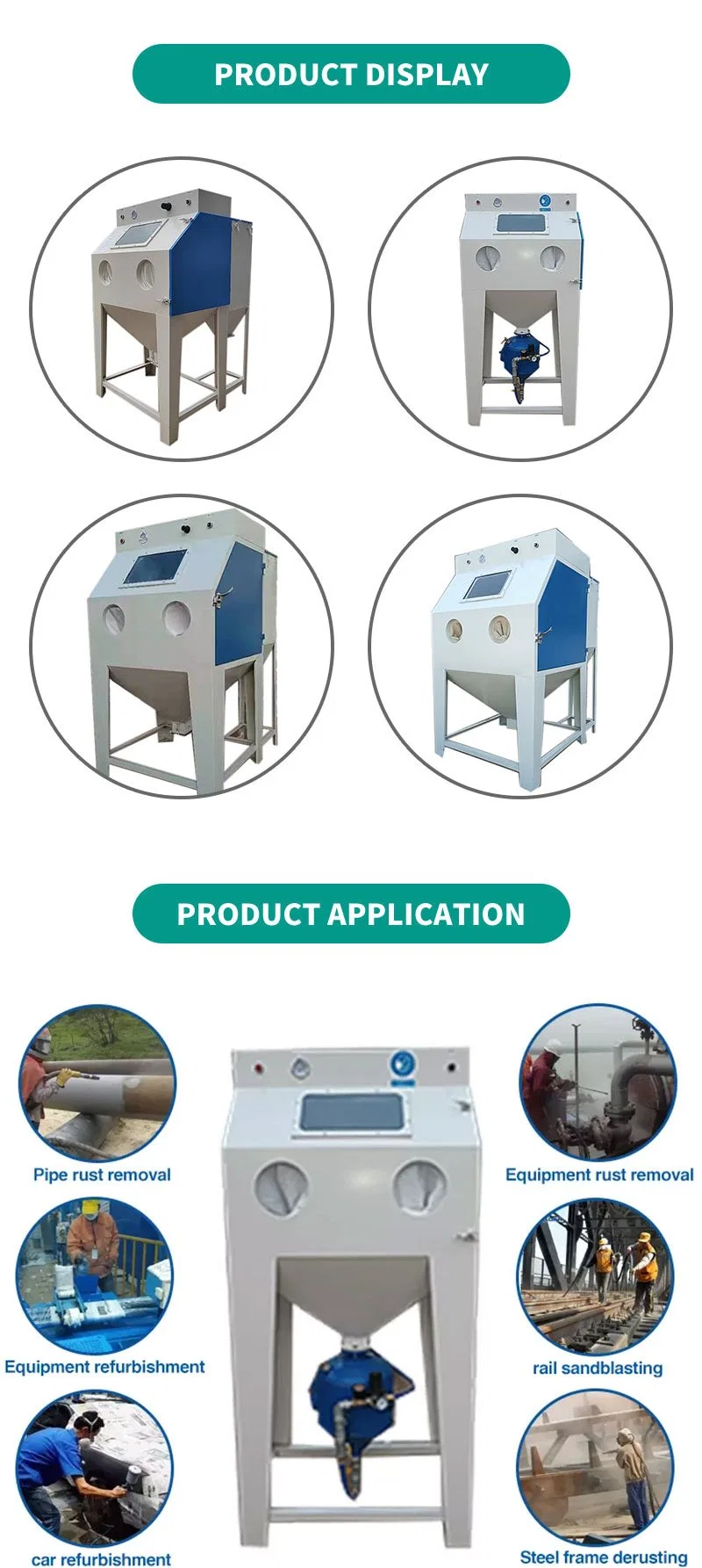 Factory Directly Dry Sand Blasting Cabinet Cabinet Sandblasting